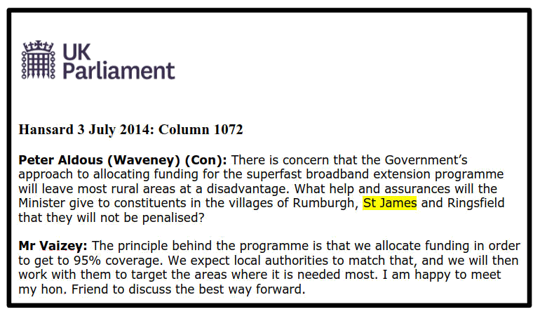 UK Parliament St. James Statement