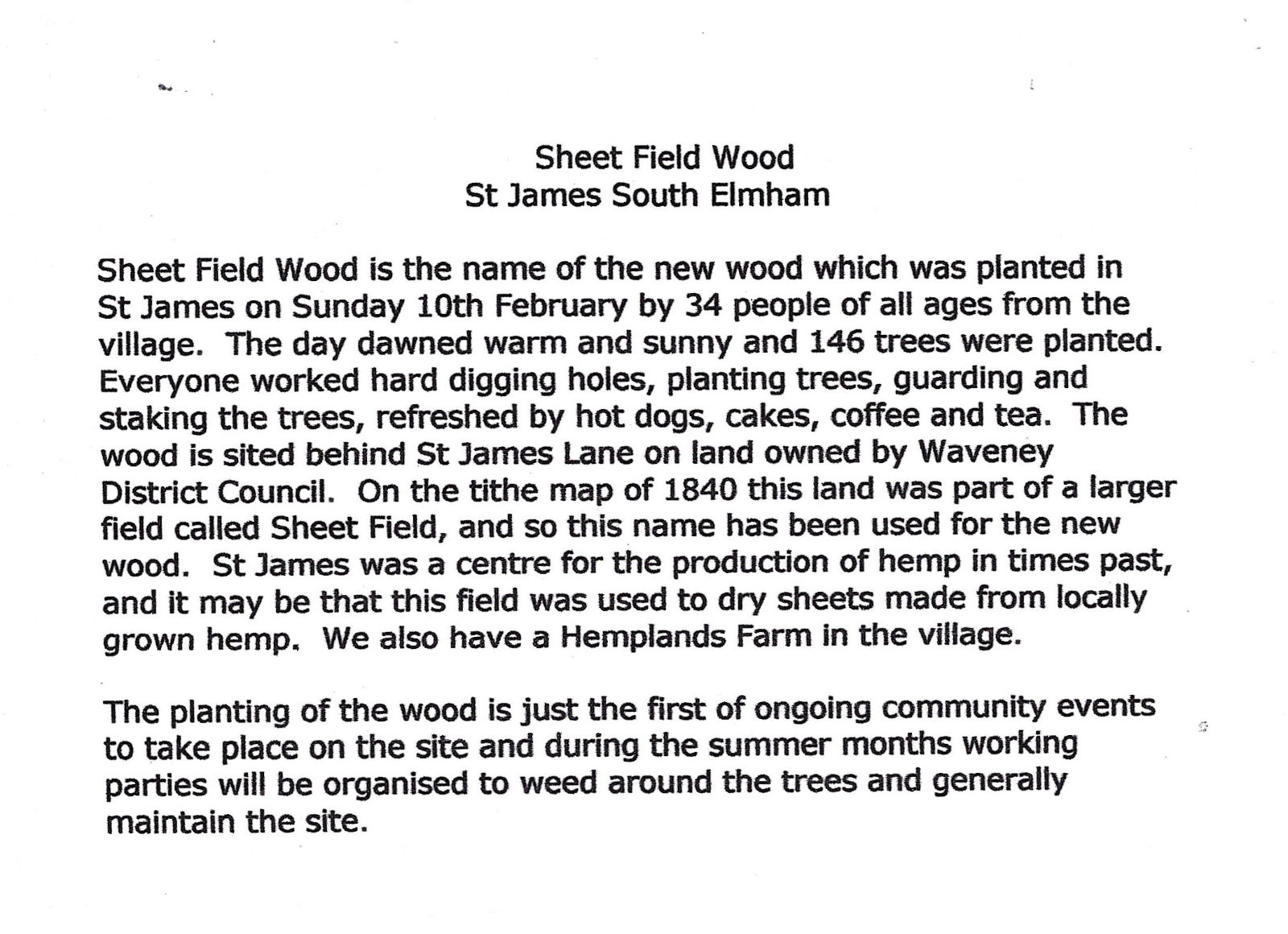 Sheet Field Document