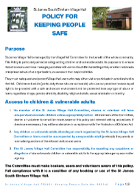 Village Hall Users Document : Parish AGM minutes